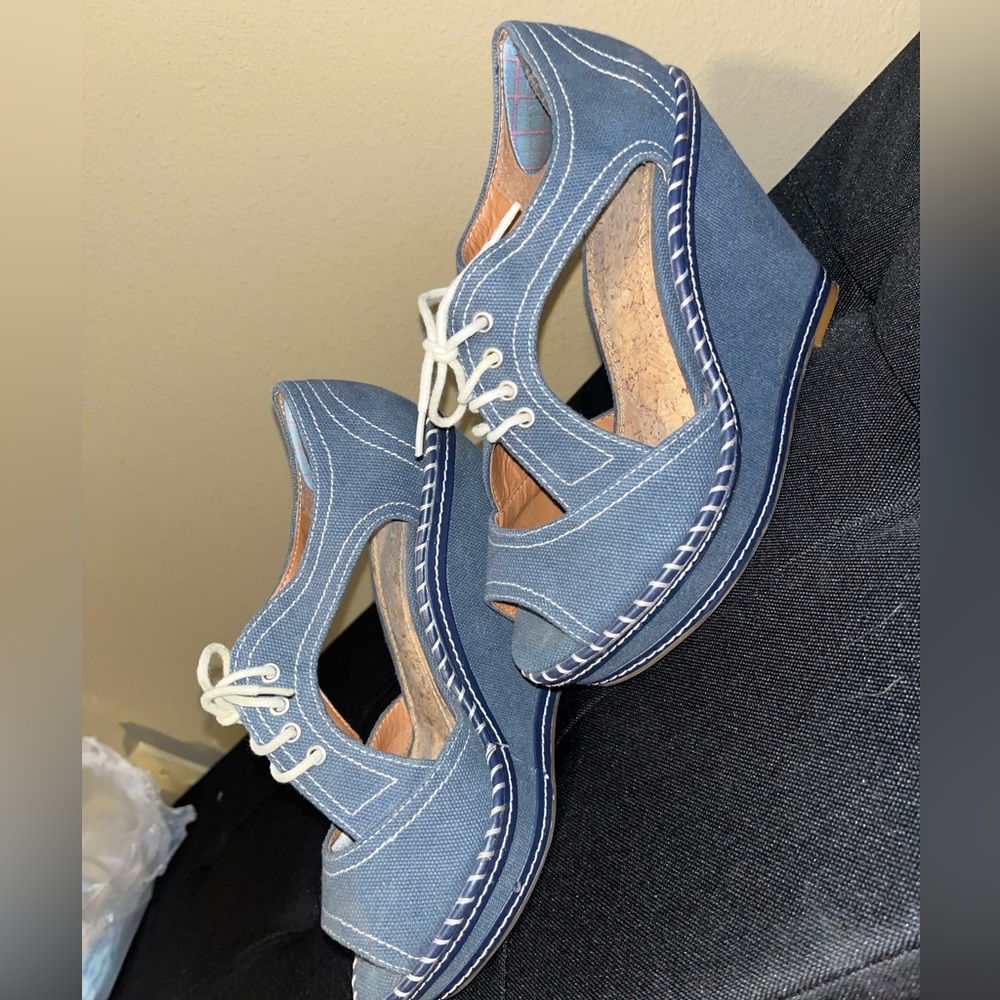 Gianni Bini denim wedges